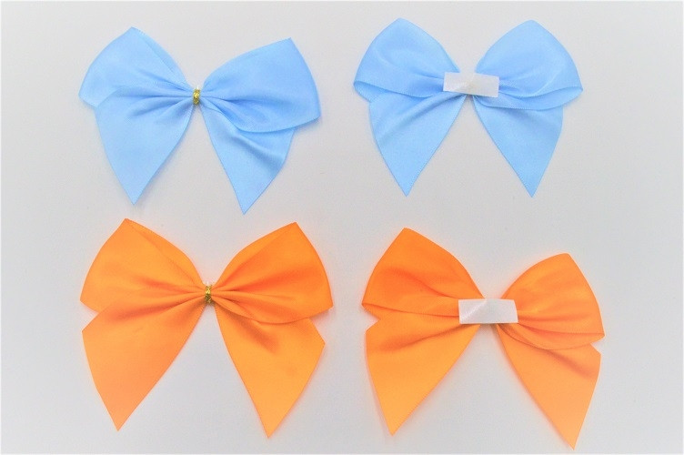 31171 - 40mm Double face satin Pre-tied Mini Bows available in various colours (A Fantastic price of £0.42 for 4 bows)