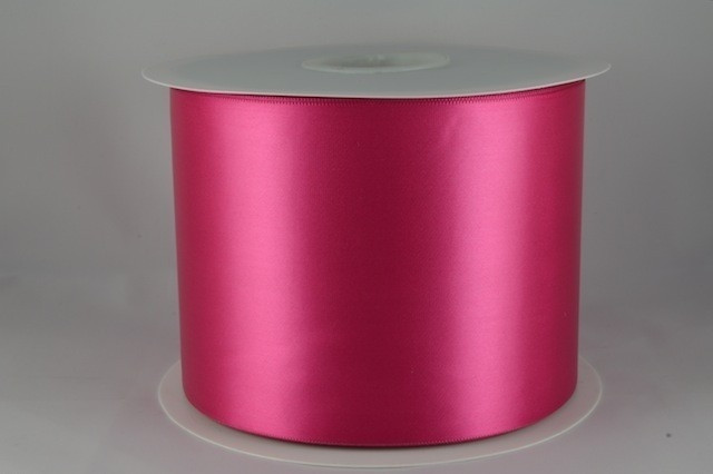 54033 100mm - Fuschia Single Satin Sash Ribbon (50 Metres)