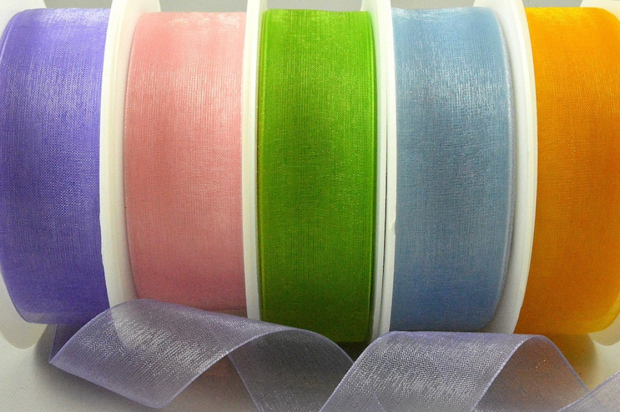54419 - 3mm, 9mm, 15mm, 25mm, & 40mm Sheer Ribbon (25 Metres & 50 Metres)