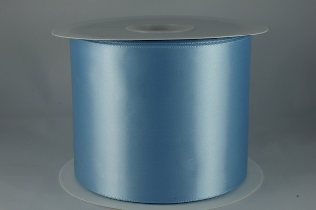 54033 100mm - Baby Blue Single Satin Sash Ribbon (50 Metres)