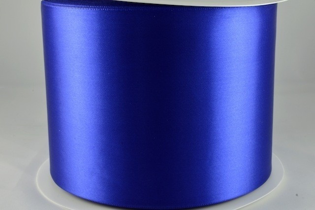 54033 100mm - Royal Blue Single Satin Sash Ribbon (50 Metres)
