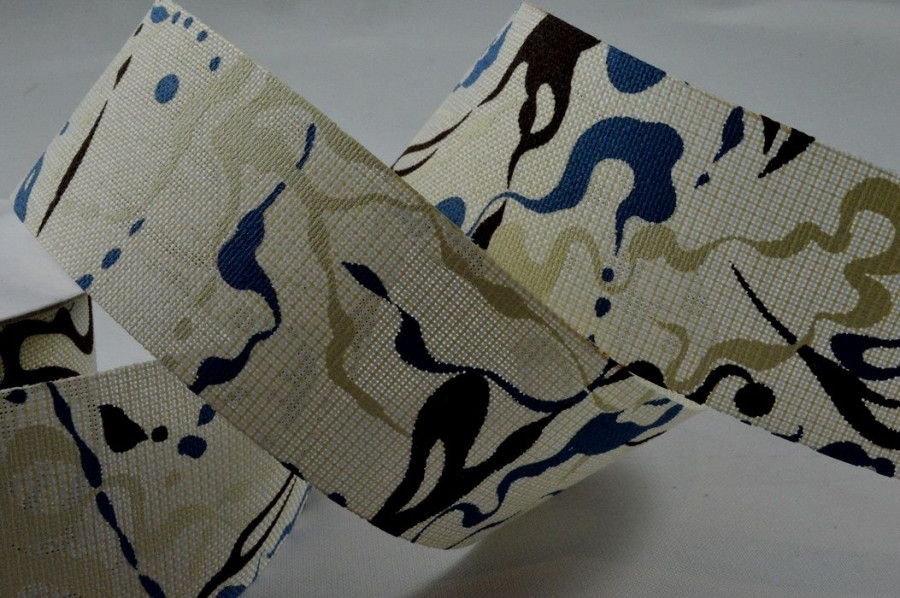 Y748 - 38mm Contemporary Painting Splash Ribbon x 10 Metre Rolls!
