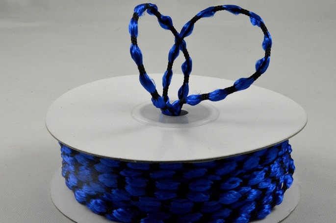 X334 - 3mm Woven Braided Thread x 25 Metre Rolls!-Blue
