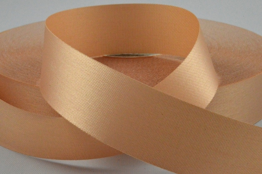 Y712 - 24mm Beige Acetate satin ribbon  x 100 metres