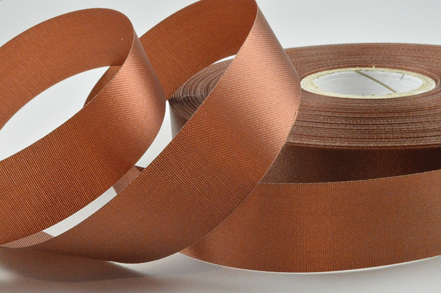 Y713 - 24mm Caramel Acetate satin ribbon  x 100 metres