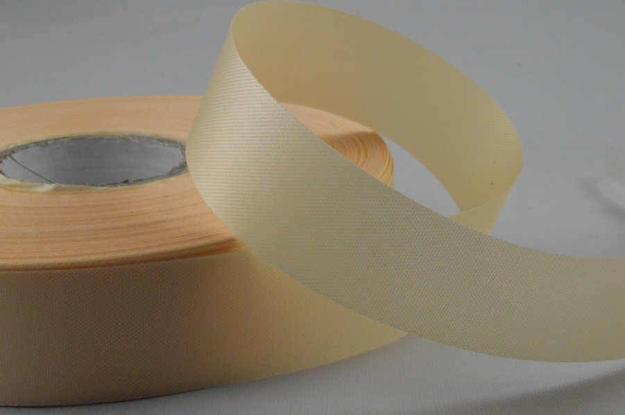 Y714 - 24mm Light Beige Acetate satin ribbon  x 100 metres