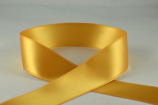 93977 - 25mm Gold Double Sided Satin x 25 Metre Rolls!