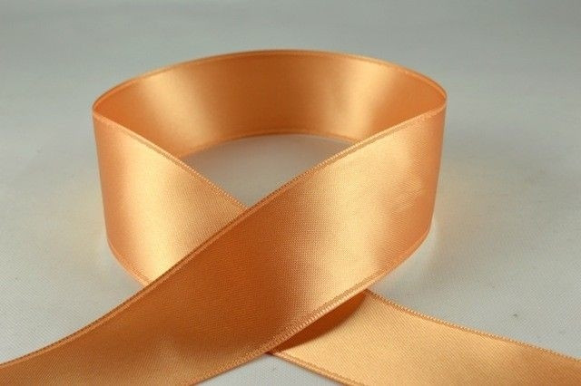 X320- 38mm Double Sided Satin Ribbon x 25 Metre Rolls!-53 Light Brown