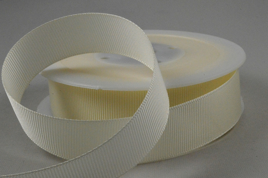 Y300 - 10mm Parchment grosgrain ribbon x 20mts