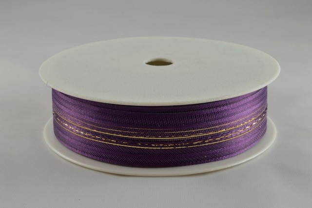 Y589 - 25mm Fasbo Pull Bow Sheer Ribbon (25 metres)-48 Purple