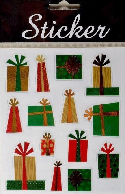 Y806 - Christmas Present Stickers-28 Multi