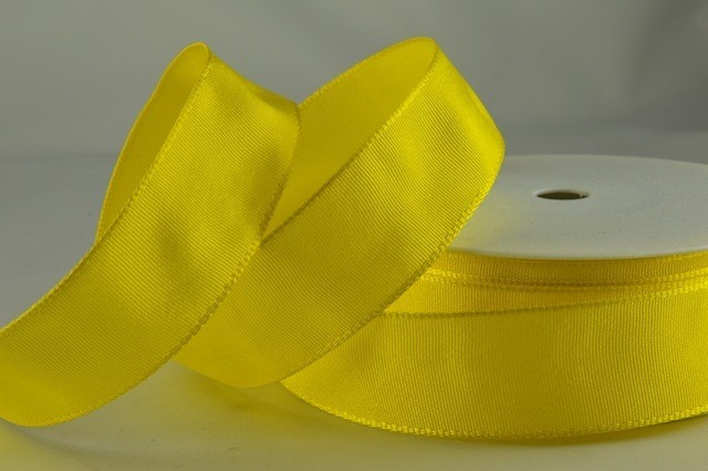 Y820 - 40mm Decorative Florist Ribbon (25 Metres)-40mm-13 Yellow
