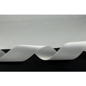 54033 - 25mm White Single Sided Satin x 100 Metre Rolls!