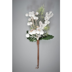 Y817 - Christmas Holly Floral Berry Pick. Measures - 24cm Height x 16cm Width.