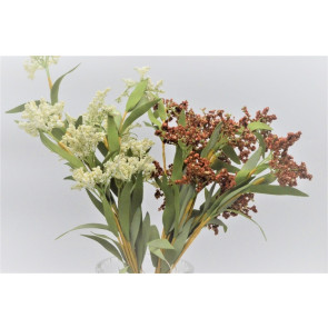 33026 - Delicate floral display with soft textures of grass.  Height  50cms ,  Width 24cms  (approx) 