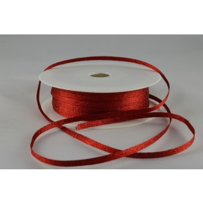 54107 - 3mm Red Woven Glitter Ribbon x 20 Metre Rolls!
