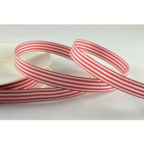 54231 - 5mm Red Pencil Stripe Ribbon (25 Metres)
