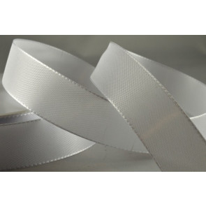 Y732 - 15mm White Taffeta Ribbon (50 Metres)
