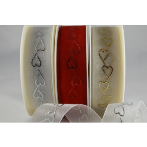 54199 - 15mm & 25mm Sheer Hearts x 20 Metres!!