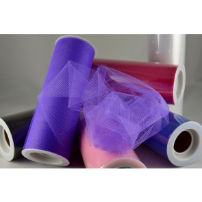88016 - 150mm Coloured Nylon Tulle Fabric (10 Metres)
