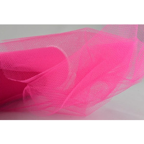 88016 - 150mm Fuschia Coloured Nylon Tulle Fabric (10 Metres)