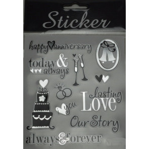88116 - Happy Anniversary Selection of Stickers