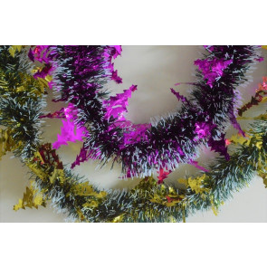 88140 - Triple Coloured Christmas Tree Tinsel x 2 Metre Lengths!