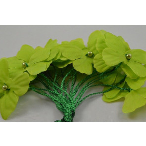 X336 - 30mm Coloured Decorative Cord Butterflies!-Green