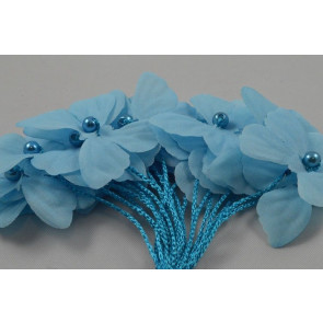 X337 - 30mm Coloured Decorative Cord Butterflies!-Blue