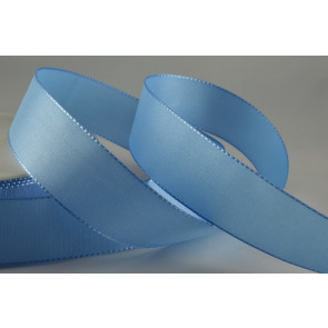 Y730  - 15mm Taffeta Ribbon-15mm-71 Light Blue-50 Metres
