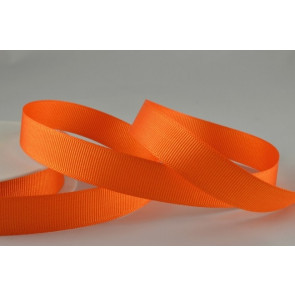 53754 - 10mm Orange Grosgrain Ribbon x 20 Metre Rolls!