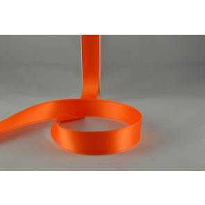 15mm Orange Double Sided Satin x 25 Metre Rolls!