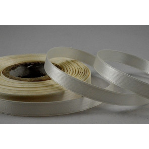 X273 - 10mm Cream Double Sided Satin Ribbon x 25 Metre Rolls! Cream