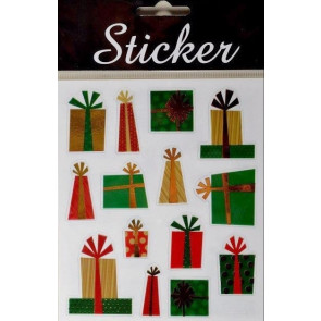 Y806 - Christmas Present Stickers-28 Multi