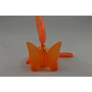 Y812 - 35mm Butterfly & Sheer Loop Accessory (12 Pieces per pack)-35mm-25 Orange-1 Pack (12 Pieces)