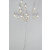 22021 - White V Crowned Pearl Pick. Measures - 13cm Height x 7cm Width