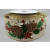 46053 - 63mm Jute Ivory ribbon with a wired gold lurex edge and a Pine cone and Berry design for Christmas  x 10mts!