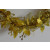 Y785 - Gold Christmas Holly Leaf & Mistletoe Tinsel x 2 Metre Lengths!