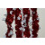 88139 - Red Coloured Tinsel with Hanging White Snowflakes x 2 Metre Lengths!