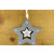 Y801 - Decorative Stars with Inner Rotating Star & Attached Loop (1 Piece)-9cm x 9cm-85 Silver-1 Piece
