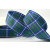 Y810 - 12mm-422 Green & Blue Tartan -25 Metres