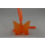 Y812 - 35mm Butterfly & Sheer Loop Accessory (12 Pieces per pack)-35mm-25 Orange-1 Pack (12 Pieces)